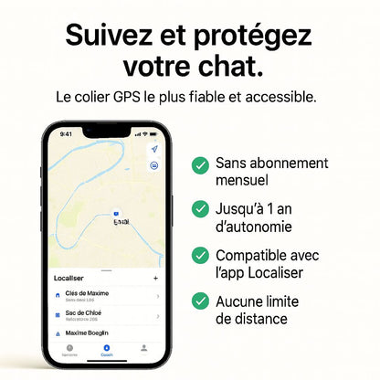 KALYMA Félis- Collier GPS Intelligent pour Chat