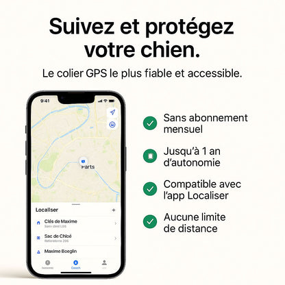 KALYMA Pisteo - Collier GPS Intelligent pour Chien