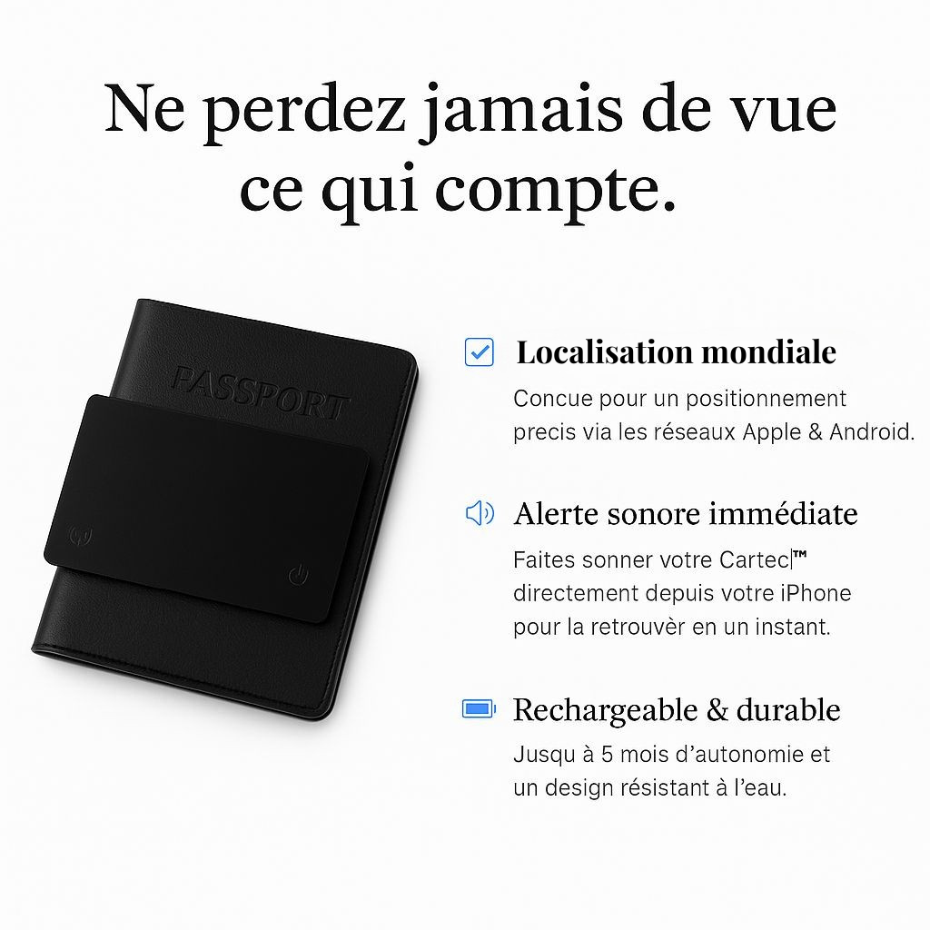 Carteo - Carte de localisation intelligente Ultra-fine