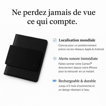 Carteo - Carte de localisation intelligente Ultra-fine