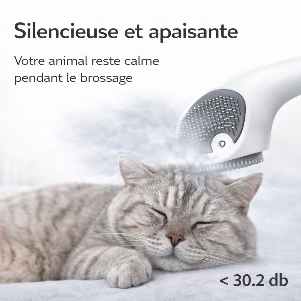 Vapeo - Brosse vapeur Anti-poils
